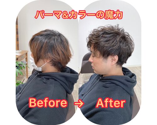 メンズパーマ３